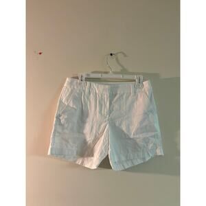 J Crew White Chino Shorts Women Summer Spring 4 Pockets Simple Basic Capsule